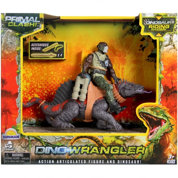 Primal Clash Dino Wrangler Dinozor Binici Macera Seti