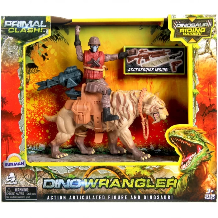 Primal Clash Dino Wrangler Dinozor Binici Macera Seti