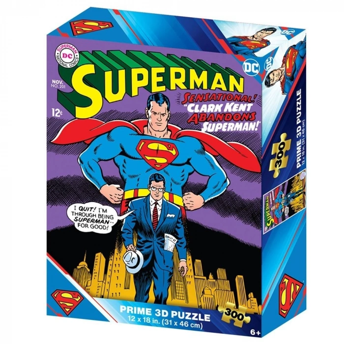 Prime 3D DC Comics Superman Puzzle 300 Parça