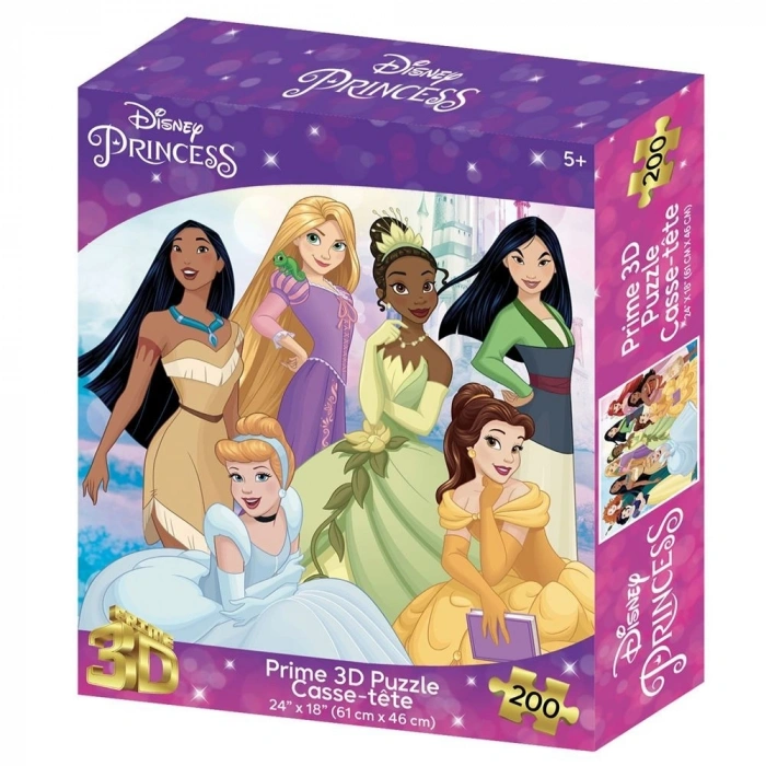 Prime 3D Disney Princess Puzzle 200 Parça