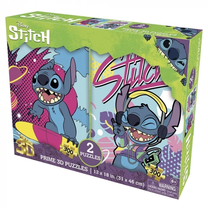 Prime 3D Disney Stitch İkili Puzzle 300 Parça