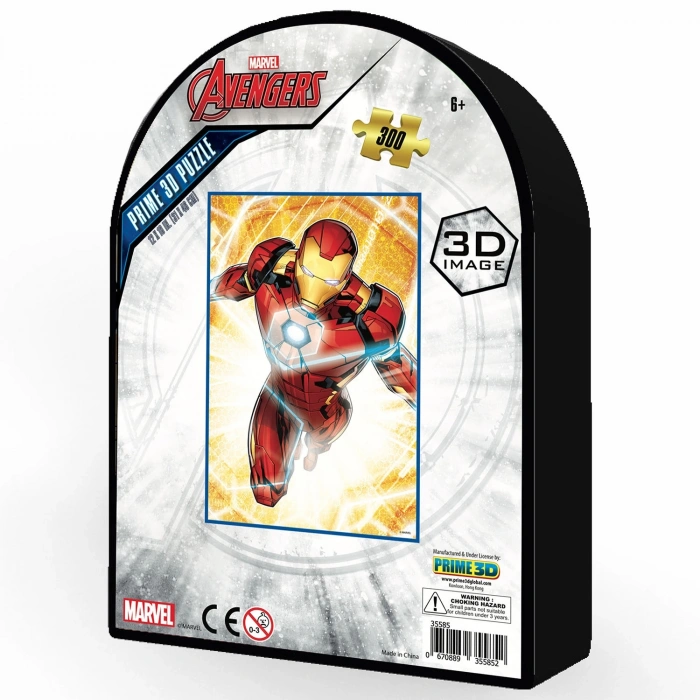 Prime 3D - Iron Man 300 Parça Puzzle 35585 - Metal Kutu