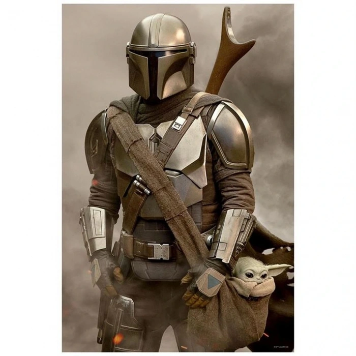 Prime 3D Star Wars The Mandalorian Metal Kutu Puzzle 300 Parça