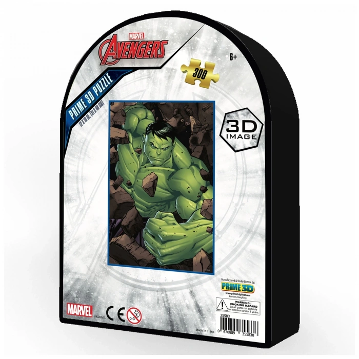 Prime 3D - The Hulk 300 Parça Puzzle 35583 - Metal Kutu