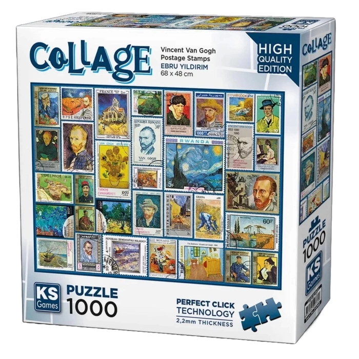 KS Games Postage Stamps - Gogh Puzzle 1000 Parça 20760