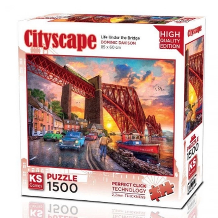 Ks Games Forth Bridge at Sunset Puzzle 1500 Parça 22039