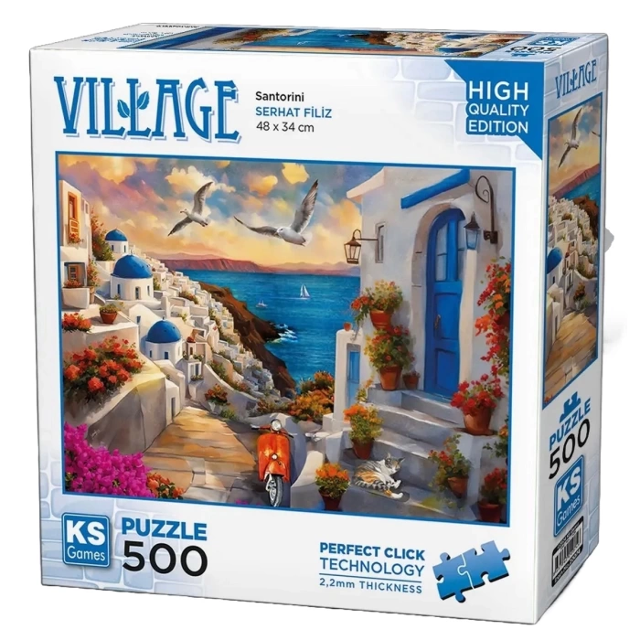 KS Games Santorini Greece Puzzle 500 Parça 20074