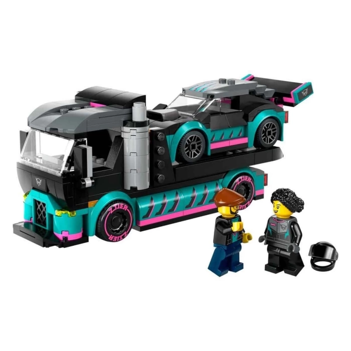 LEGO City Yarış Arabası ve Araba Taşıyıcı Kamyon 60406