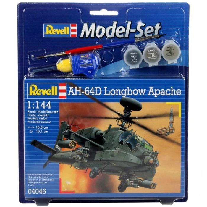 Revell 1:144 AH-64D Longbow Apache Model Seti 64046