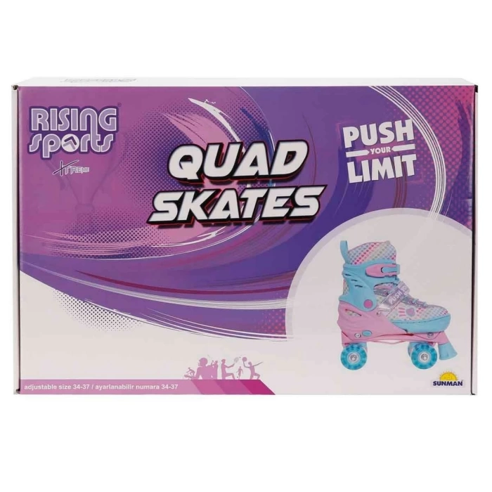 Rising Sports Işıklı 4 Teker Ayarlanabilir Paten 34-37