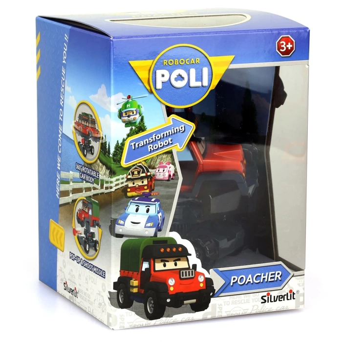 Robocar Poli Poacher Hareketli Figür