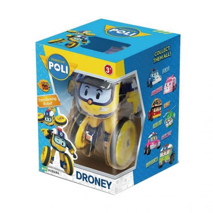 Robocar Poli Transforming Robot Figür Droney