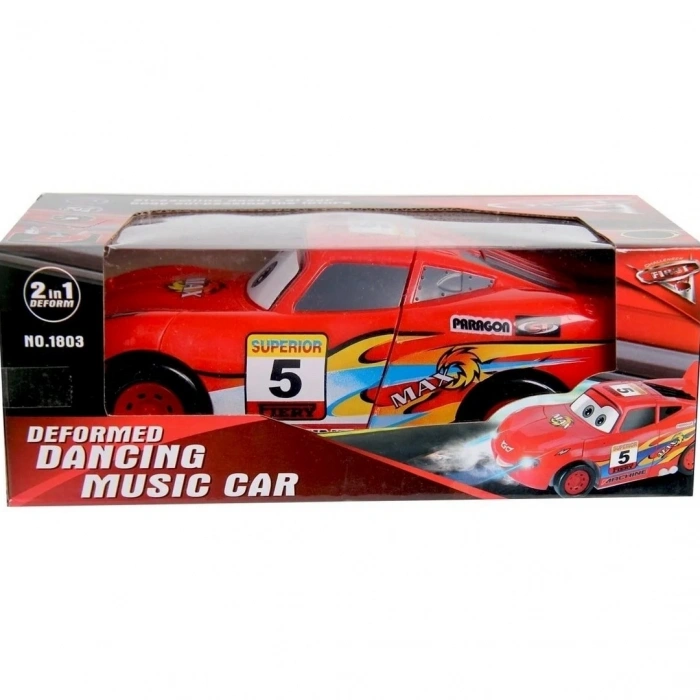 Robota Dönüşen Şimşek Mcqueen Uzaktan Kumandalı Şarjlı Araba