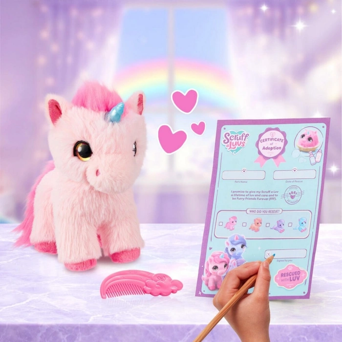 Scruff A Luvs Sevimli Unicorn Peluş S3