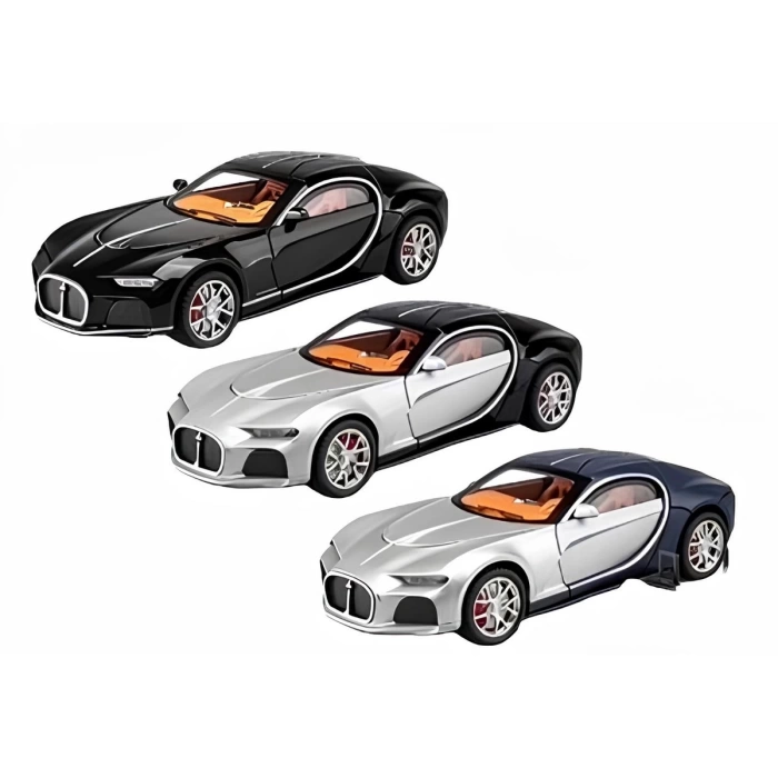 Sesli Işıklı Metal Bugatti Araba