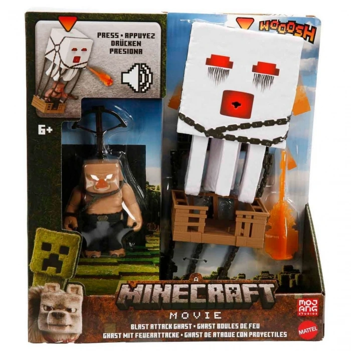 Sesli Minecraft Filmi Blast Attack Ghast Aksiyon Figürü Oyun Seti