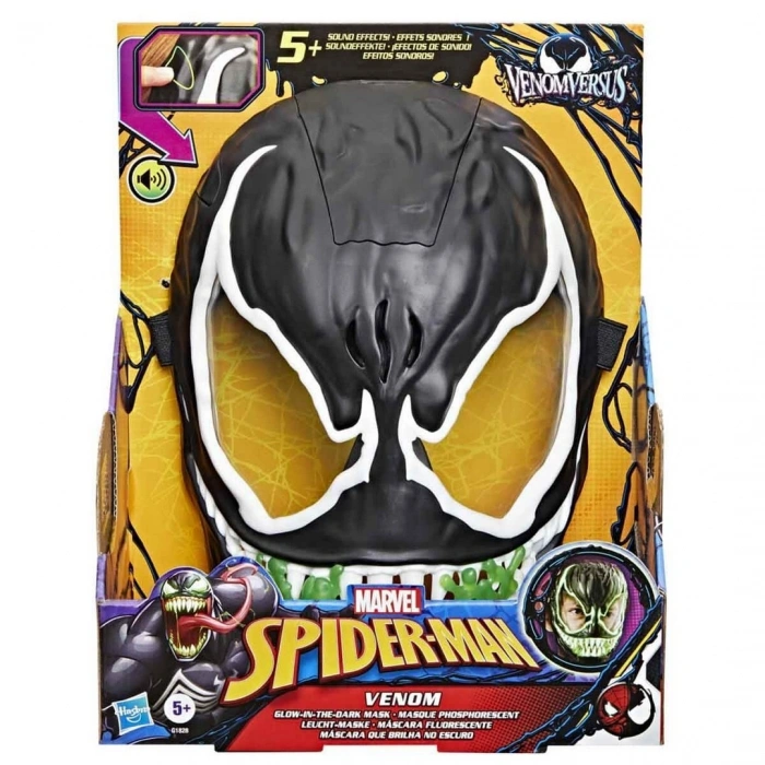 Sesli Spider-Man Venom Versus Karanlıkta Parlayan Venom Maske