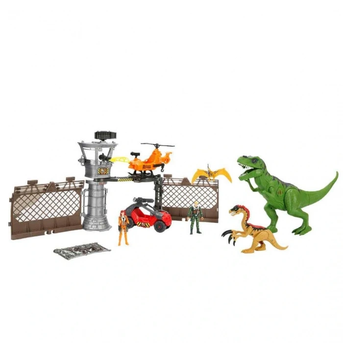 Sesli ve Işıklı Dino Valley Karargah Kulesi Oyun Seti