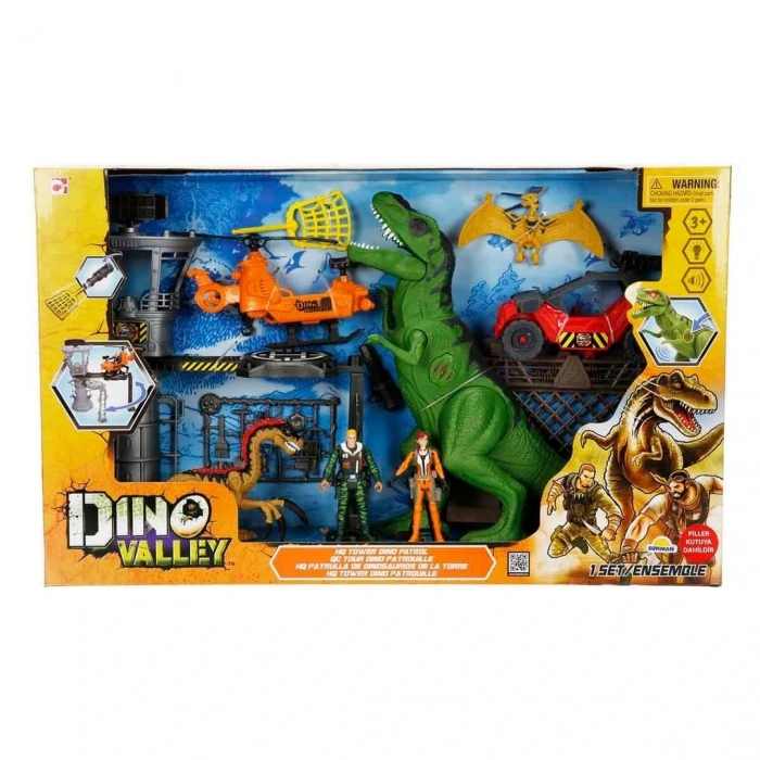 Sesli ve Işıklı Dino Valley Karargah Kulesi Oyun Seti