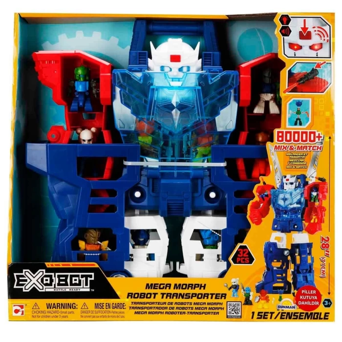 Sesli ve Işıklı Exobot Mega Morph Taşıyıcı Robot 54 cm
