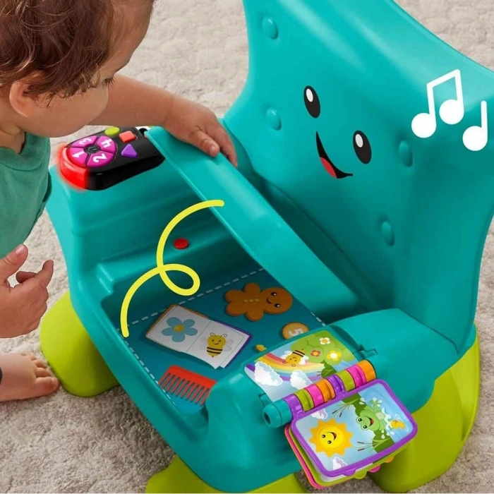 Sesli ve Işıklı Fisher Price Eğlen ve Öğren Yaşa Göre Gelişim İlk Koltuğum