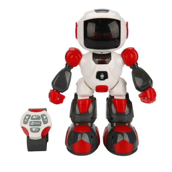 Sesli ve Işıklı Uzaktan Kumandalı Programlanabilir Robot