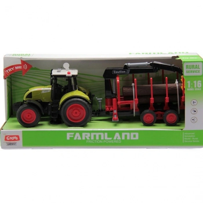 Sesli Ve Pilli Römorklu Traktör