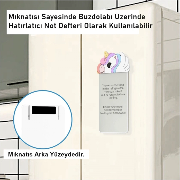 Silikon Figürlü Manyetik Mini Yazı Tahtası 5,5 - 14 cm