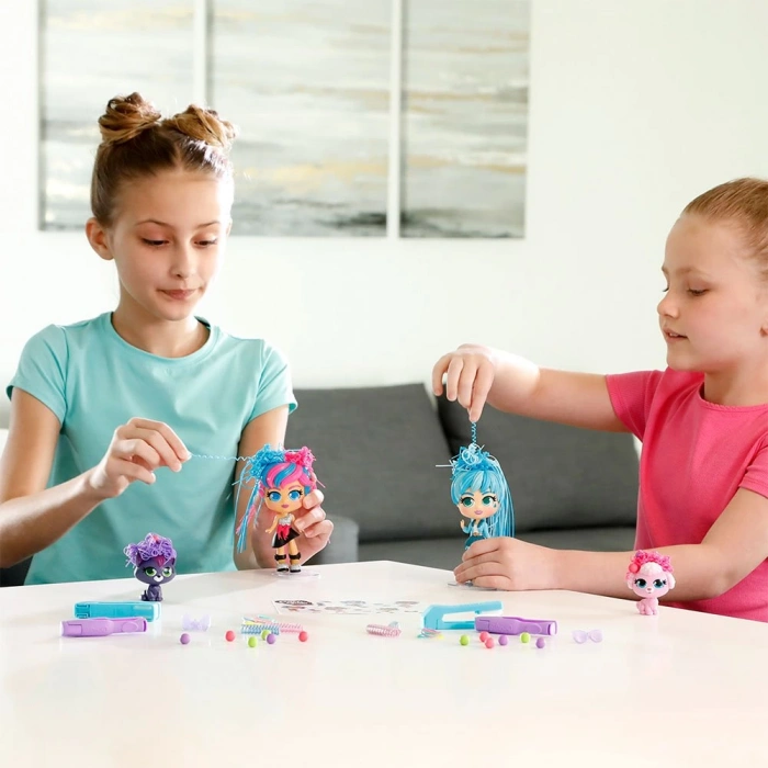 Silverlit Curli Girls Bebek ve Hayvan 3lü Set