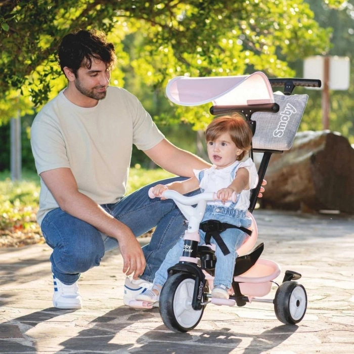Smoby Baby Driver 3 Tekerlekli Bisiklet Pembe