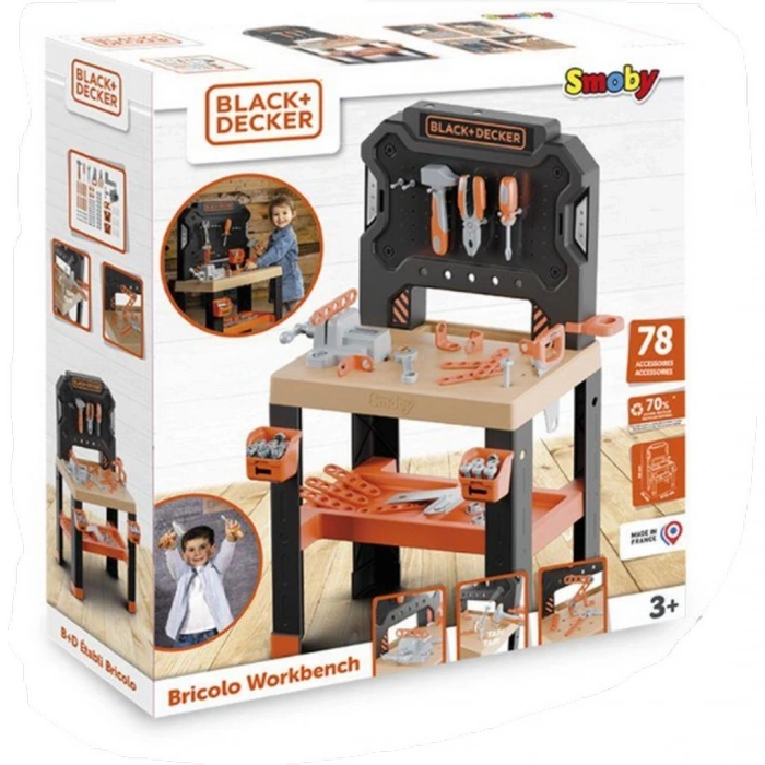 Smoby Black & Decker Oyuncak Çalışma Tezgahı