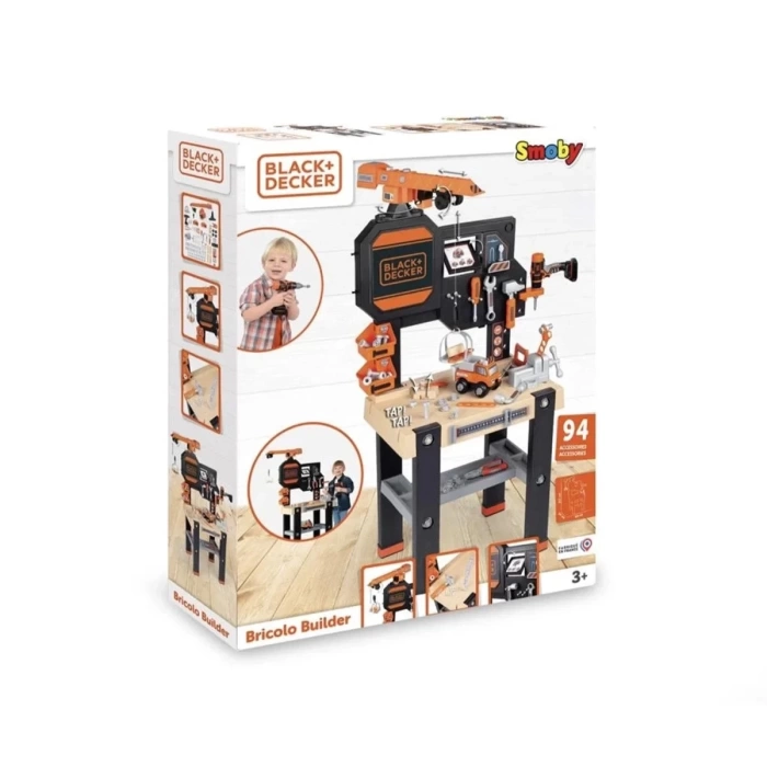 Smoby Black & Decker Vinçli Çalışma Tezgahı 360731