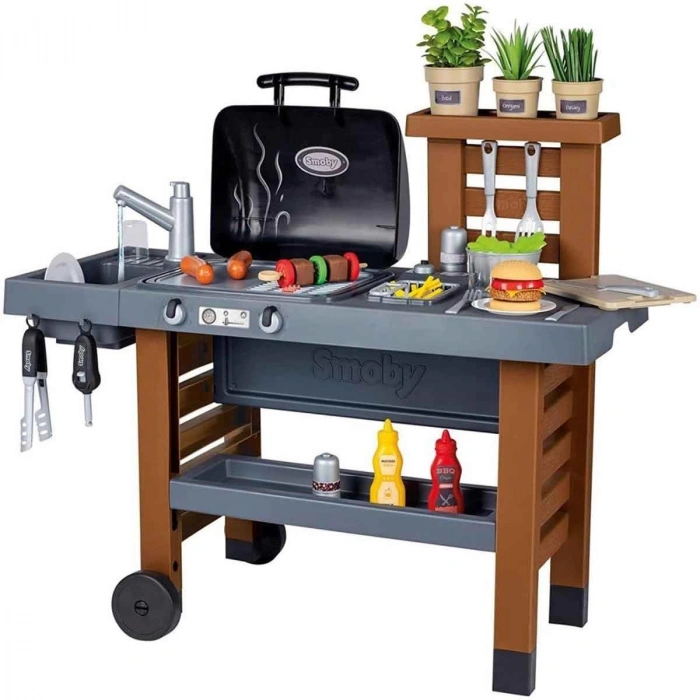 Smoby Garden Kitchen Barbekü Oyun Seti