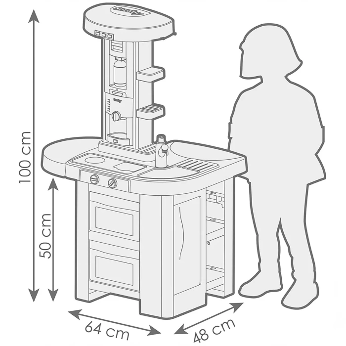 Smoby Kitchen Tech Edition Mutfak Seti 7600311052