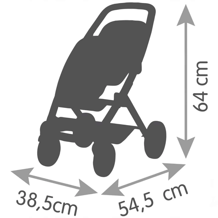 Smoby Maxi-Cosi İkiz Oyuncak Bebek Arabası Pembe