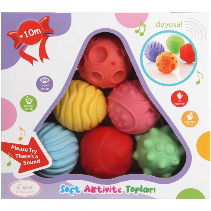 Soft Aktivite Topları 6lı Set