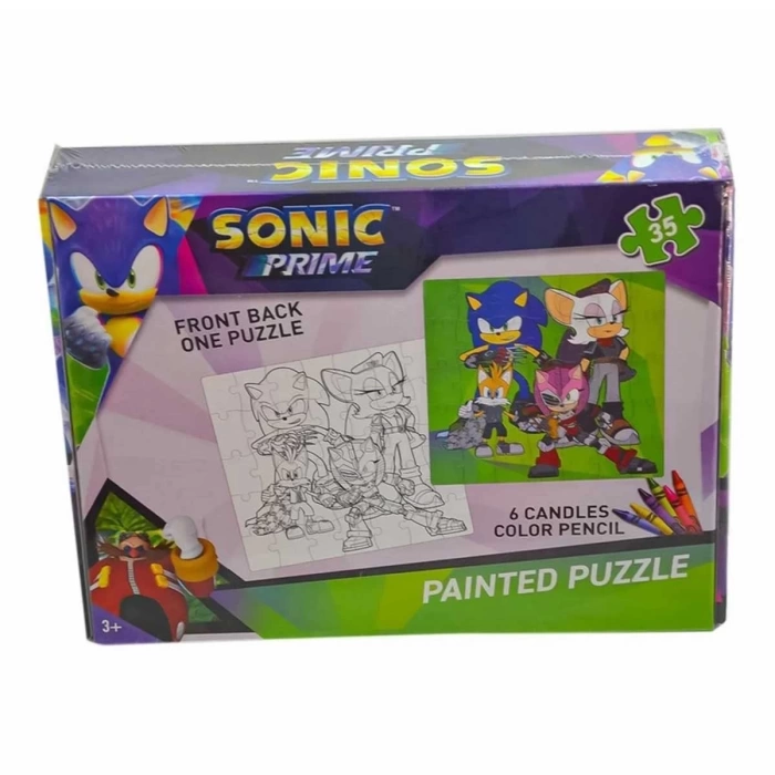 Sonic Boyamalı Puzzle