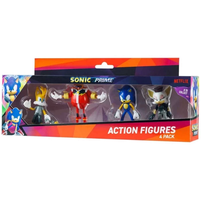 Sonic Prime Deluxe Aksiyon Figürleri 4lü Set SON6040