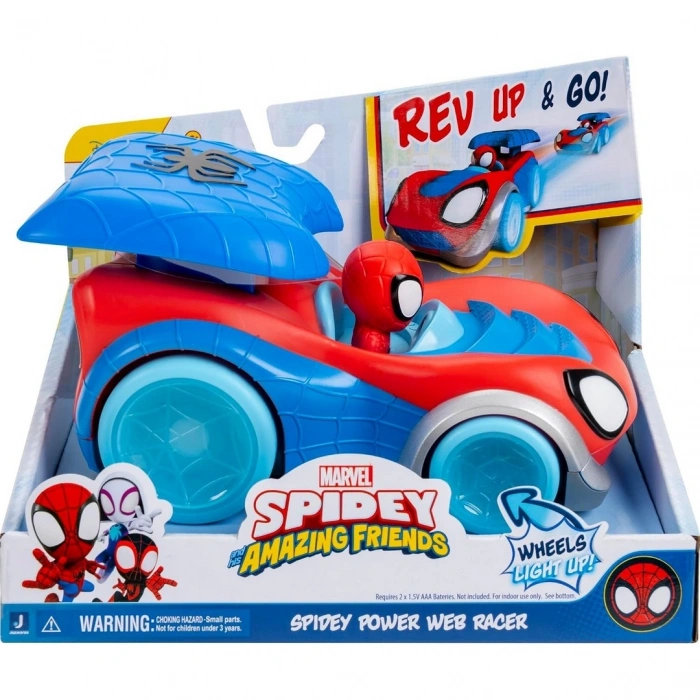 Spidey Power Web Racer Fırlatıcı Işıklı Araç