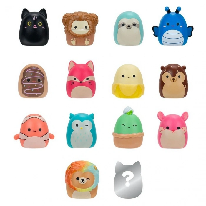Squish-a-longs 14 Figür + Yüzük Set Seri 1