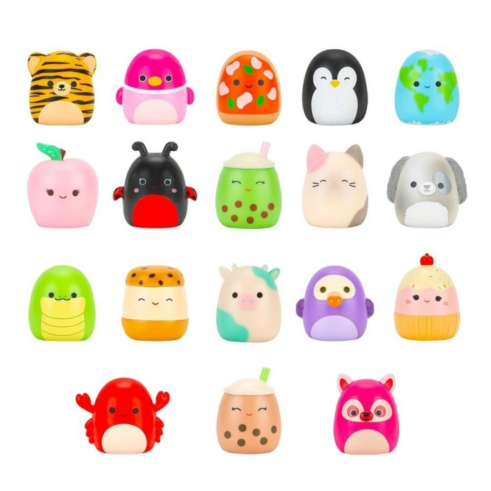 Squish-a-longs 3 Figür + Yüzük Çantalı Sürpriz Paket Seri 3