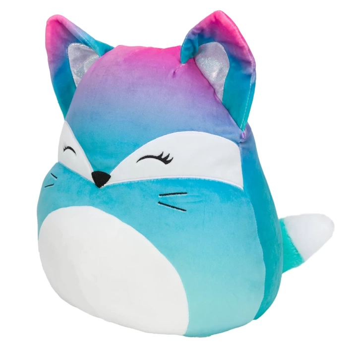 Squishmallow Pembe Mavi Tilki Vickie 20 cm