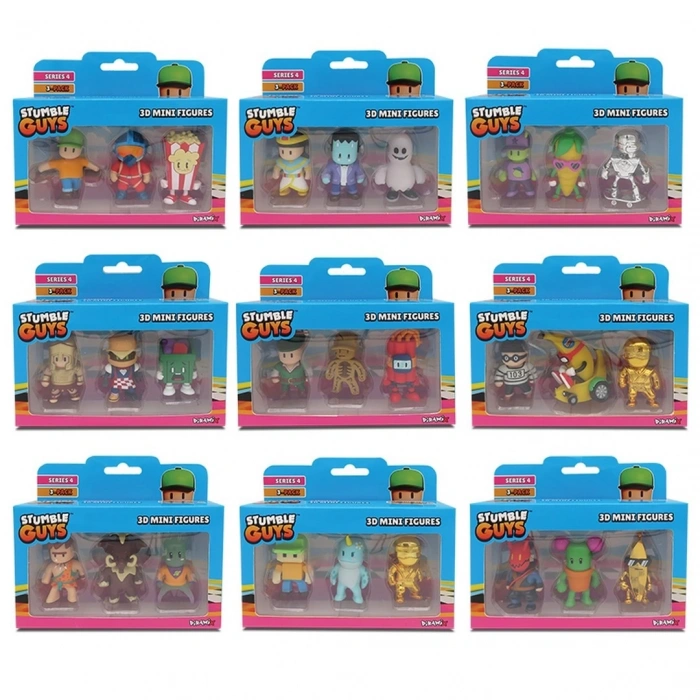 Stumble Guys 3lü Mini Figür