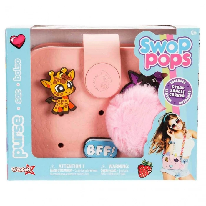 Swop Pops Pembe El ve Omuz Çantası