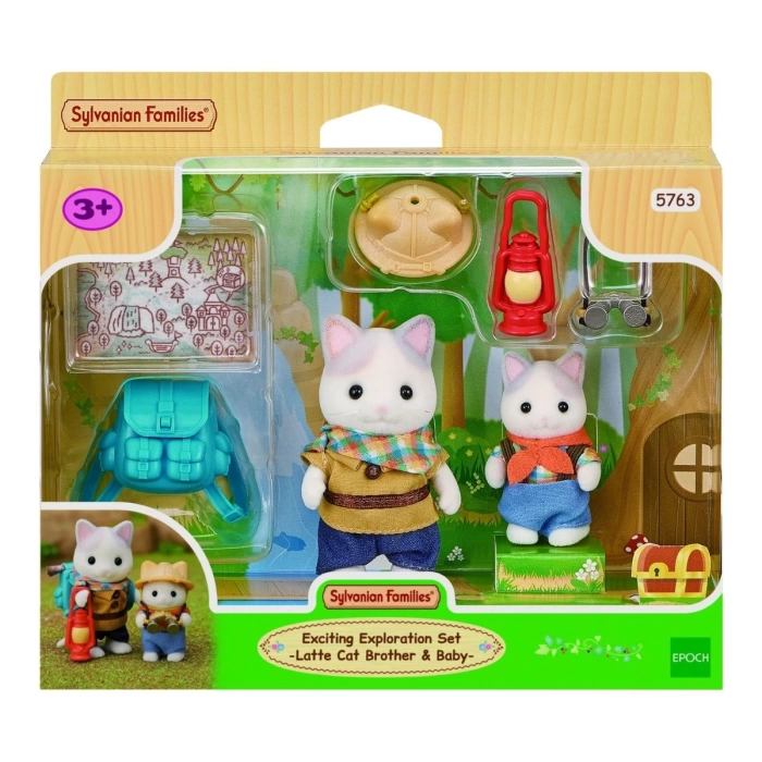 Sylvanian Families Heyecanlı Keşif Seti Latte Kedi Abi ve Kardeş 5763