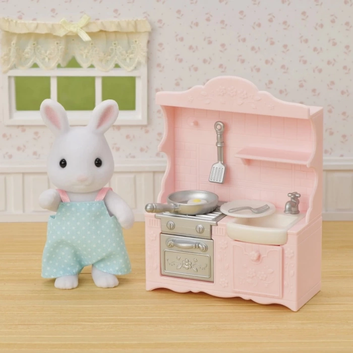 Sylvanian Families Kar Tavşanı Babanın Yemek Pişirme Seti