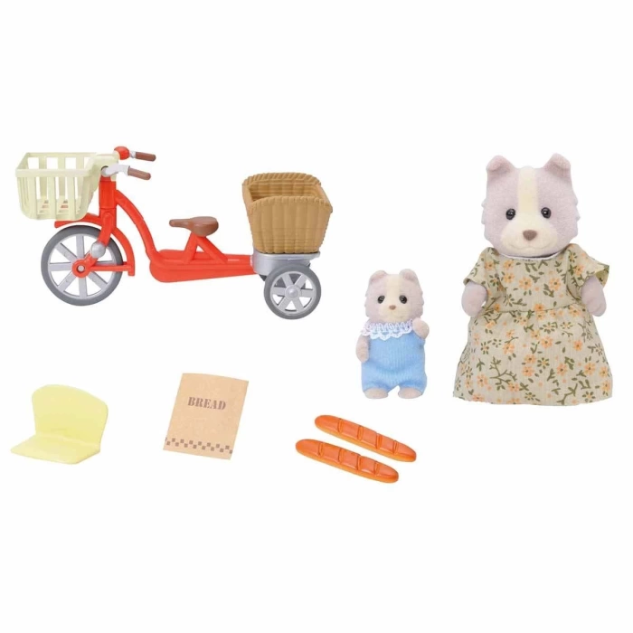 Sylvanian Families Köpek Ailesi Bisiklet Seti 4281