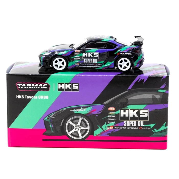 Tarmac Works 1/64 HKS Toyota GR86 Black