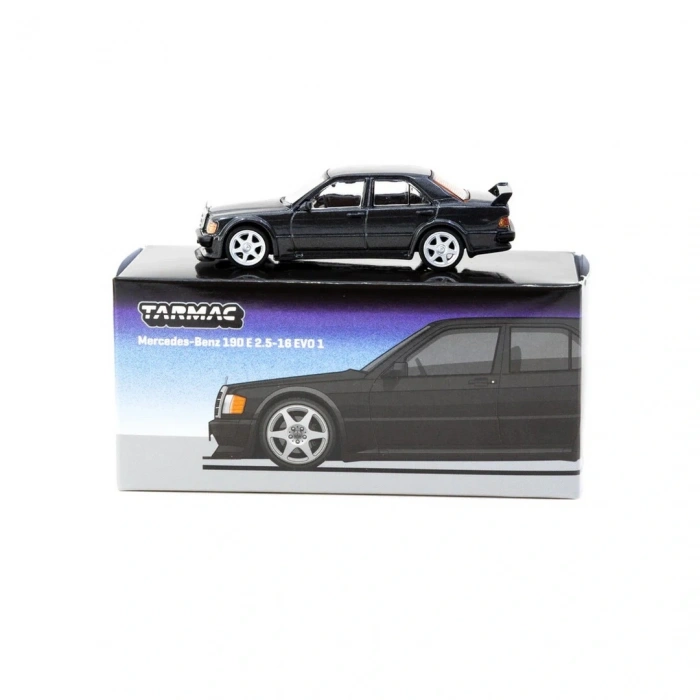Tarmac Works 1/64 Mercedes-Benz 190 E 2.5-16 EVO 1 Blue-Black Metallic