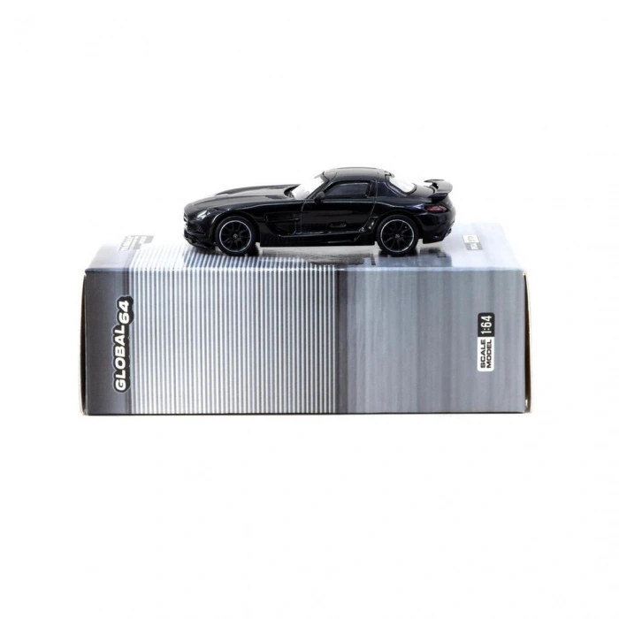 Tarmac Works 1/64 Mercedes-Benz SLS AMG Coupé Black Series Black Metallic - Singapore Special Edition